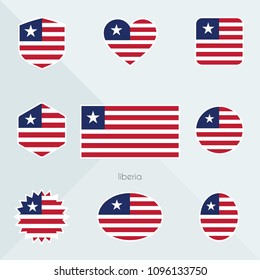 Liberia flag. 