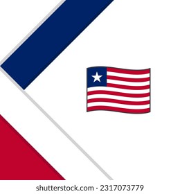 Liberia Flag Abstract Background Design Template. Liberia Independence Day Banner Social Media Post. Liberia Illustration