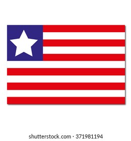 Liberia Flag Icon Button