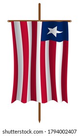 Liberia flag image vector. EPS.file.