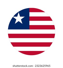 Liberia flag simple illustration for independence day or election