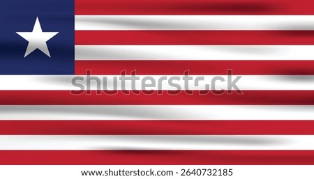 Liberia Flag Vector Icon Design