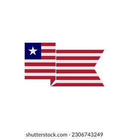 Indicadores de Liberia conjunto de iconos, símbolo del símbolo del vector del día de la independencia de Liberia