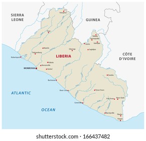 Liberia Map