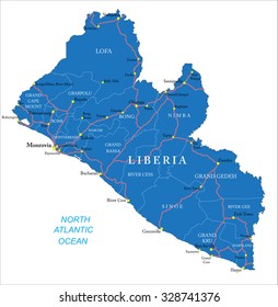 Liberia map