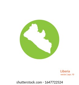 Liberia Maps Logo Design Vector Template