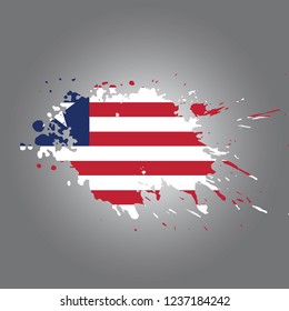 Liberia Vector paint stain