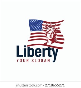 Liberty America Logo Design Element Vektor
