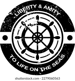 liberty amity typography apparel design ,vector print ,graphic