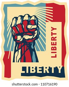 Liberty, art concept. EPS 8, CMYK