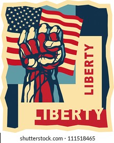 Liberty, art concept. EPS 8, CMYK