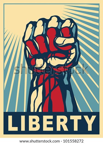 Liberty, art concept. EPS 8, CMYK