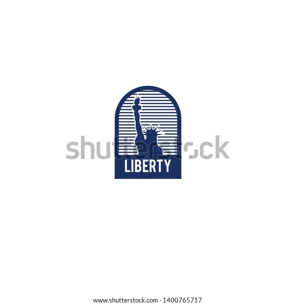 Liberty Badge Logo Strip Background Stock Vector (Royalty Free ...