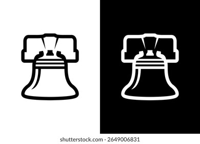 Liberty Bell Iconic Symbol Minimalist Design