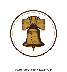 Liberty bell illustration vector