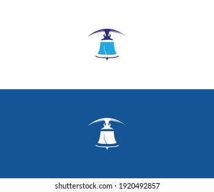 liberty bell vector icon isolated on transparent background, liberty bell logo design