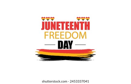Liberty in Design Commemorating Juneteenth with Text Illustration
