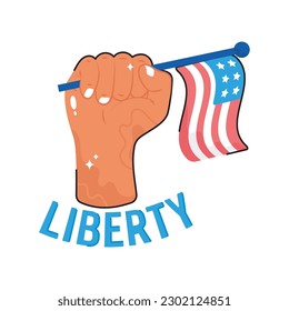 Liberty doodle vector filled outline icon. EPS 10 file