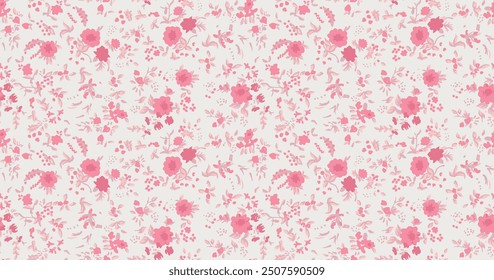 Diseño floral del patrón de la libertad con las pequeñas flores lindas para la materia textil, la decoración y la decoración de la máscara