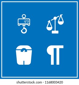 liberty icon. 4 liberty vector set. scale and paragraph icons for web and design about liberty theme