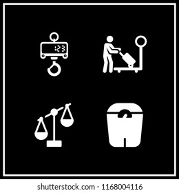 liberty icon. 4 liberty vector set. scale icons for web and design about liberty theme
