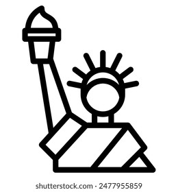 Liberty independence day culture vector