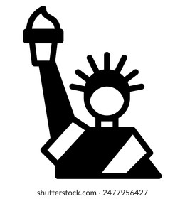 Liberty independence day culture vector