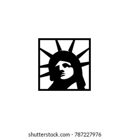 Liberty logo black and white
