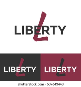 Liberty logo. Letter L logo. Vector logo template. Logotype concept