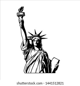 Statue Liberty Stock Vector (Royalty Free) 668240806