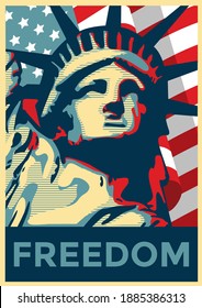 Liberty Poster United States of America Freedom