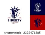 "Liberty State Logo" is a title that suggests a design asset related to a logo representing liberty and statehood. This asset is suitable for use in various promotional materials