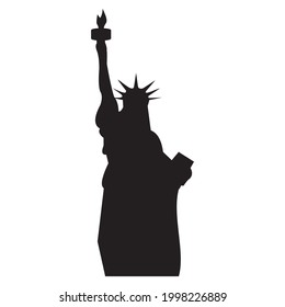 Liberty Statue Icon Vector Logo Design Stock Vector (Royalty Free ...