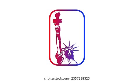 Liberty Statue logo high quality vector