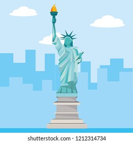 Liberty statue monument