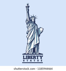 liberty statue vector