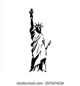 liberty statue vector new york landmark