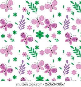 Liberty style cute butterfly pattern design