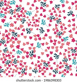 Liberty style loral style seamless vector pattern 