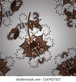 Liberty style millefleurs. Rustic chic. Floral meadow background for textile, wallpaper, covers, surface, print, gift wrap, scrapbooking, decoupage. Seamless folk pattern in small wild flowers.