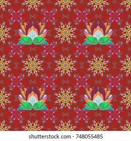 Liberty style millefleurs. Rustic chic. Floral meadow background for textile, wallpaper, covers, surface, print, gift wrap, scrapbooking, decoupage. Seamless folk pattern in small wild flowers.