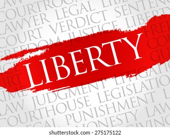 Liberty word cloud concept