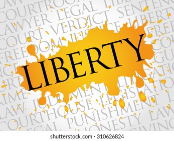 Liberty word cloud concept