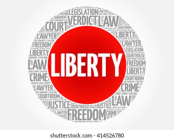 Liberty word cloud concept