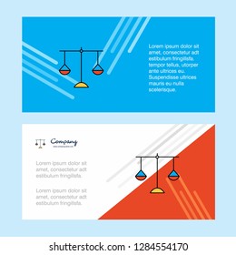 Libra  abstract corporate business banner template, horizontal advertising business banner.
