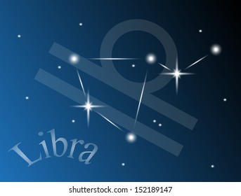 Libra against the sky