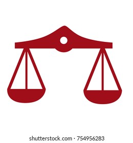 libra balanced scale symbol