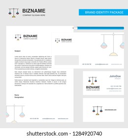 Libra  Business Letterhead, Envelope and visiting Card Design vector template