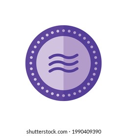 Libra, Coin Flat Icon Logo Illustration Vector Isolated. Bitcoin, Cryptocurrency, and Mining Icon-Set. Suitable for Web Design, Logo, App, and Upscale Your Business.