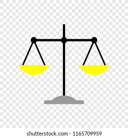 Libra colour icon on transparent background